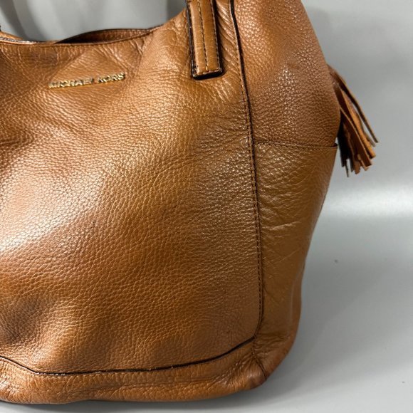 Michael Kors Acorn Ashbury Large Leather Tote, Tan - Picture 3 of 13